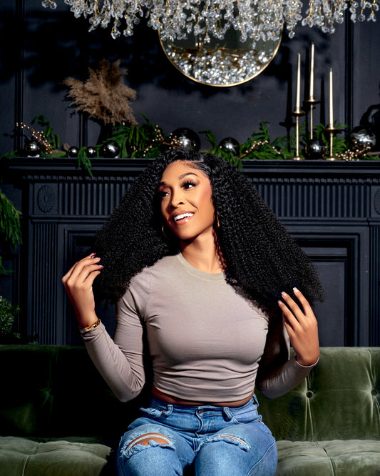 Elysia - Soft Raw Cambodian Kinky Curly Frontal Wig