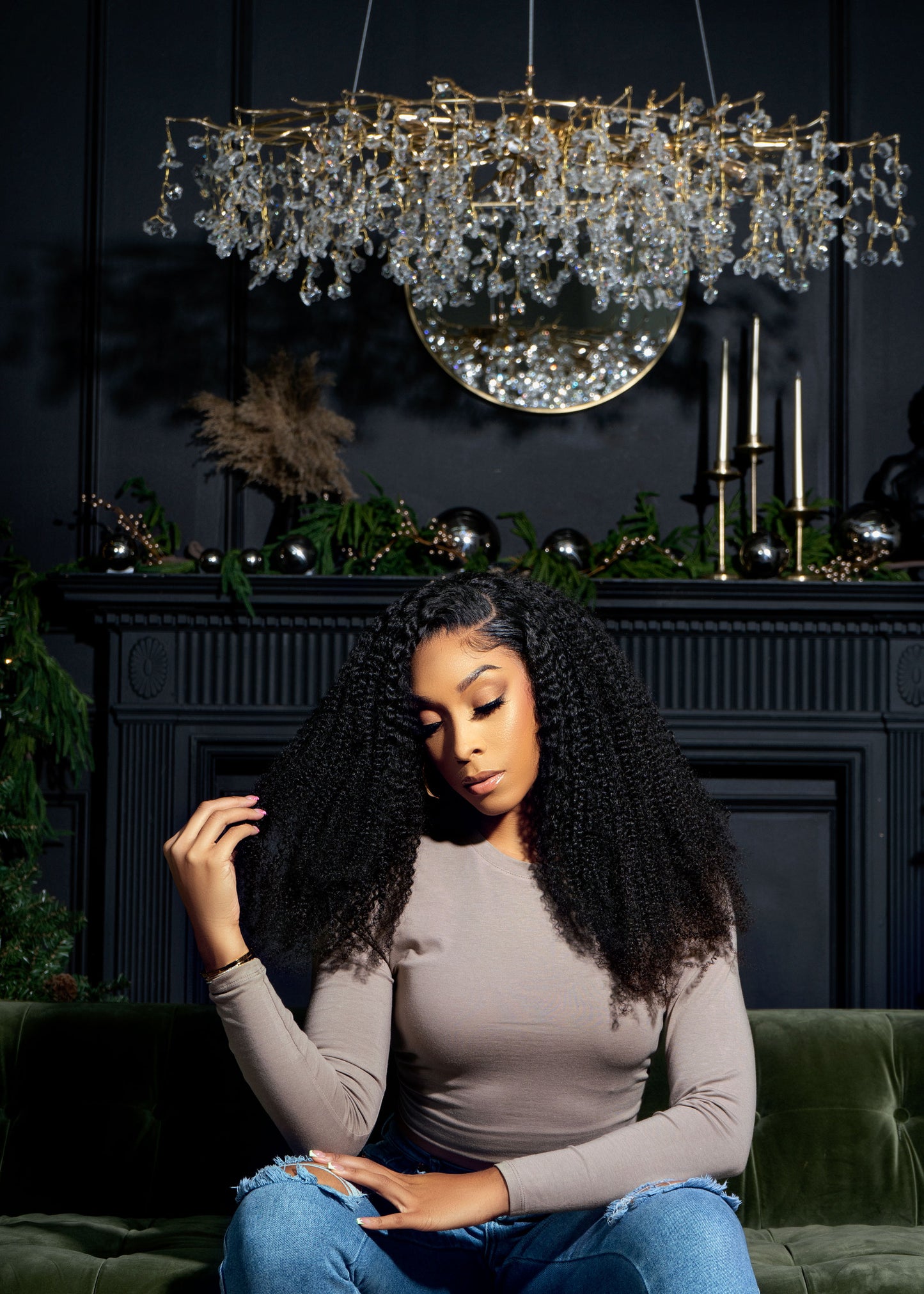 Elysia - Soft Raw Cambodian Kinky Curly Frontal Wig