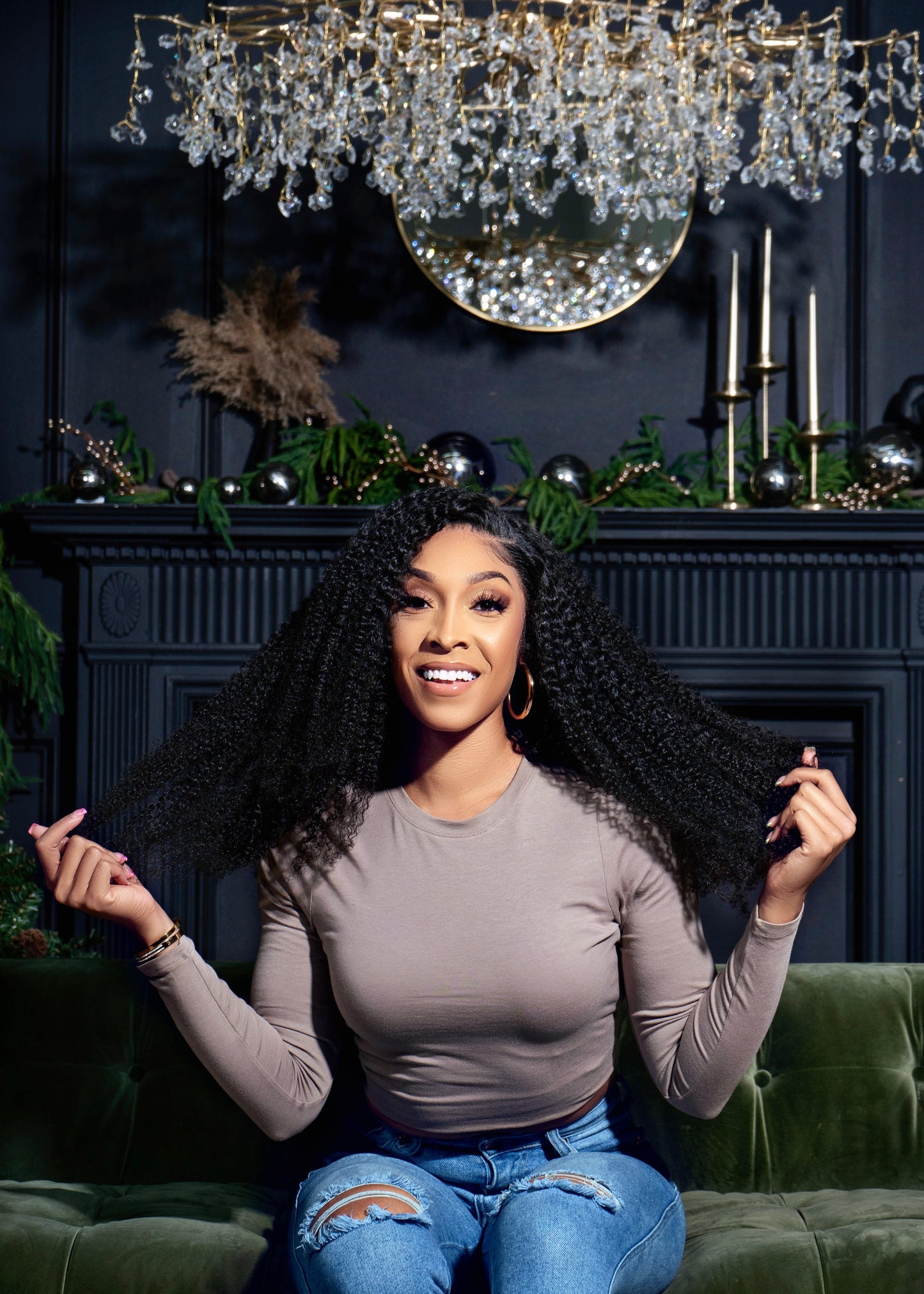 Elysia - Soft Raw Cambodian Kinky Curly Frontal Wig