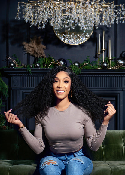 Elysia - Soft Raw Cambodian Kinky Curly Frontal Wig