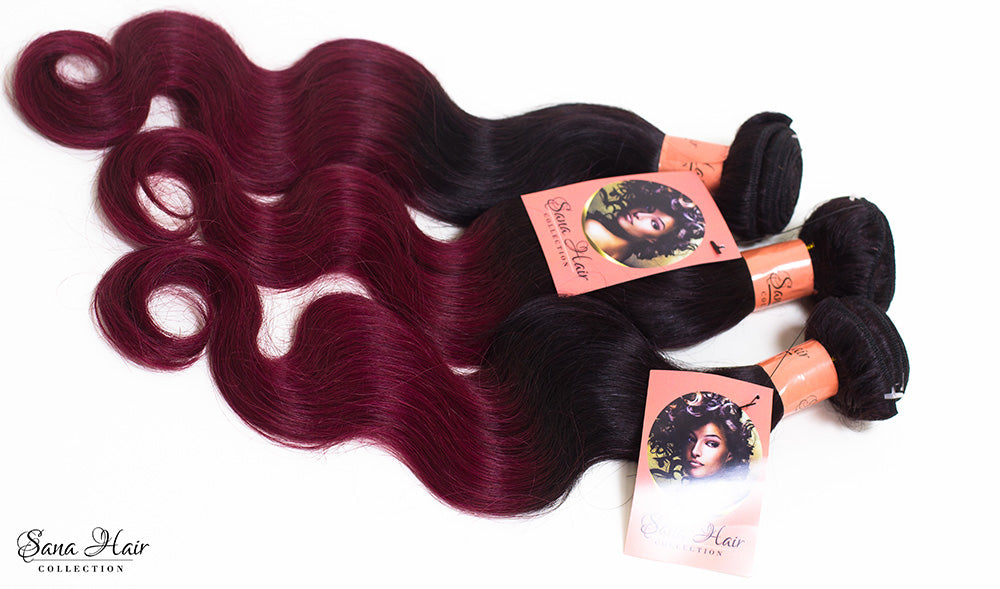 Brazilian Body Wave 1b-burgundy - Sana hair collection